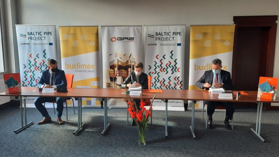 Podpisana umowa między Gaz System S.A. a Budimex S.A. na generalną realizację inwestycji „Budowa gazociągu Goleniów - Lwówek”