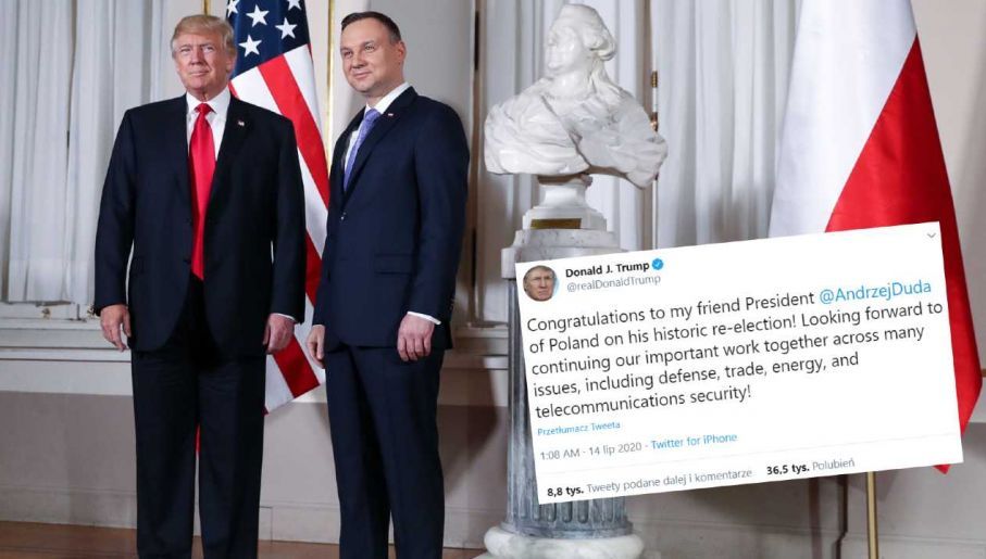 Andrzej Duda i Donald Trump - gratulacje